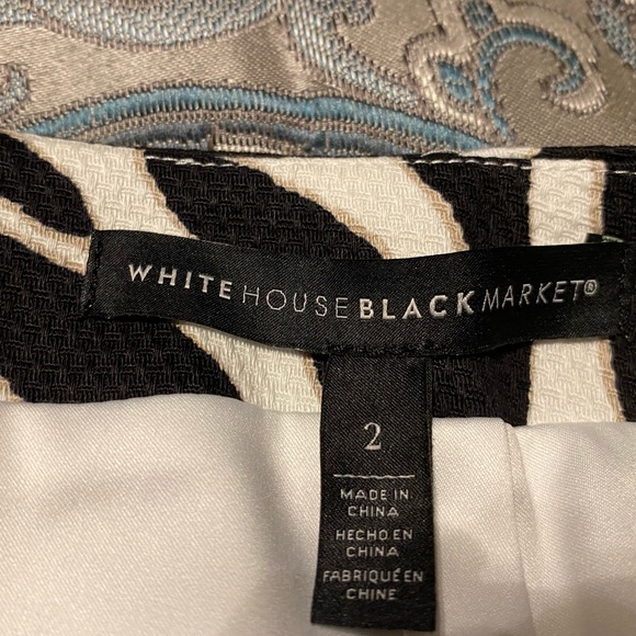 WHBM zebra print pencil skirt in size 2 - Picture 5 of 5